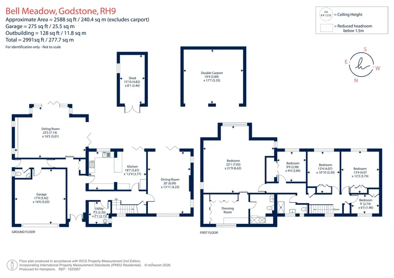 Floorplan 1 for Bell Meadow, Godstone, RH9