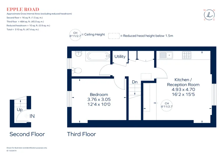 Floorplan 1 for Epple Road, London, SW6
