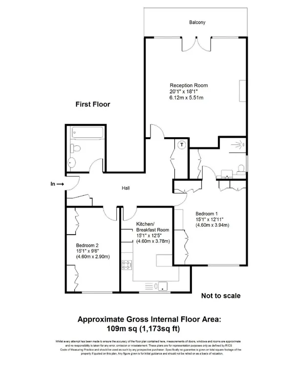 Floorplan 1 for Oatlands Drive, Weybridge, KT13