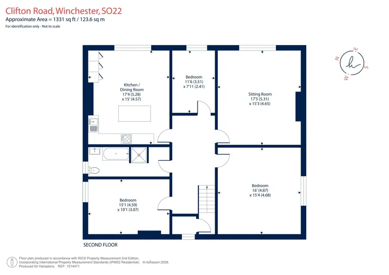 Floorplan 1 for Clifton Road, Winchester SO22