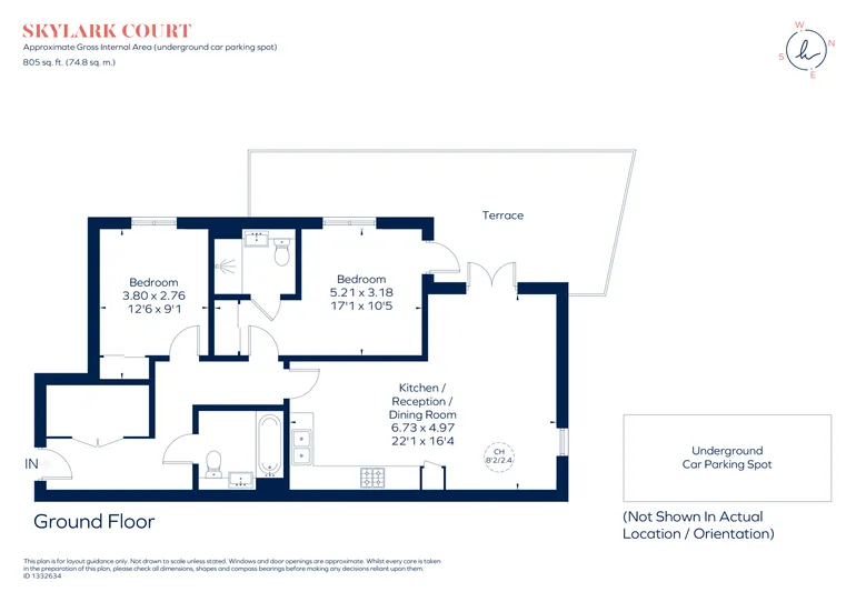 Floorplan 1 for Pipit Drive, London, SW15