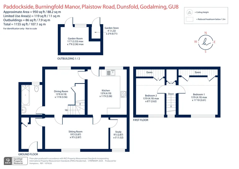 Floorplan 1 for Plaistow Road Dunsfold GU8