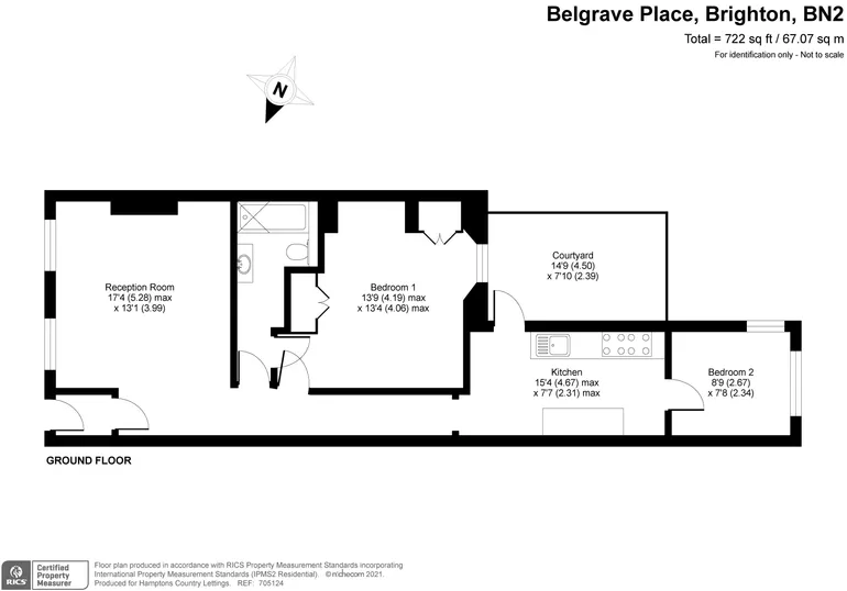 Floorplan 1 for Belgrave Place Brighton BN2