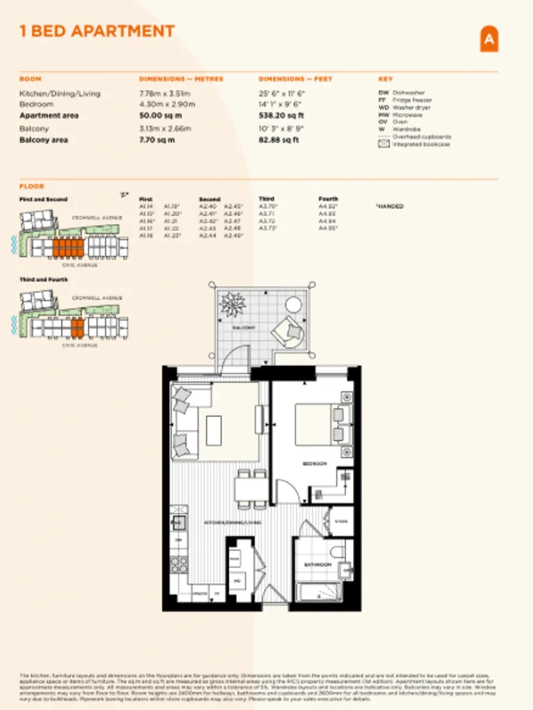 Floorplan 1 for Artisi, King Street, London, W6
