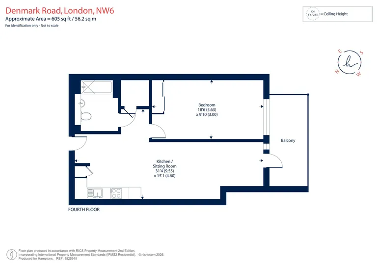 Floorplan 1 for 41 Denmark Road London NW6