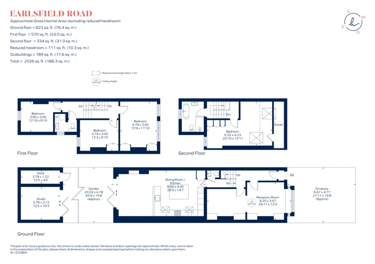 Floorplan 1 for Earlsfield Road, London, SW18
