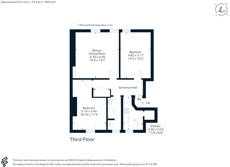 Floorplan 1 for Gay Street, Bath, BA1