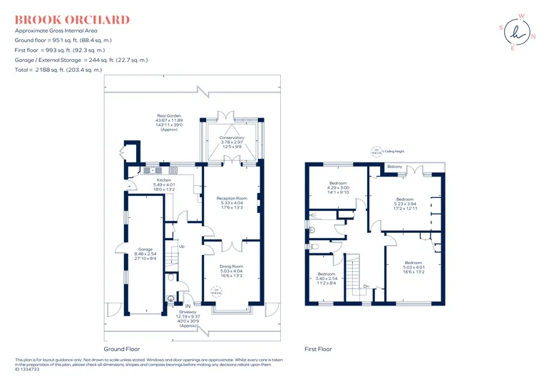 Floorplan 1 for High Drive, New Malden, KT3