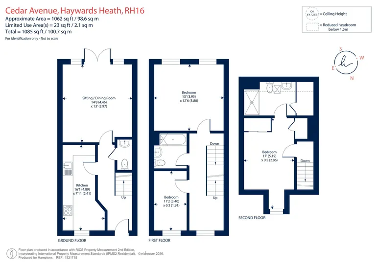 Floorplan 1 for Cedar Avenue, Cuckfield, RH16