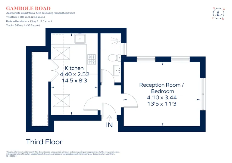 Floorplan 1 for Gambole Road Tooting SW17