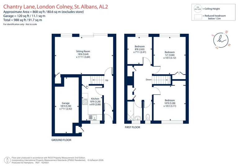 Floorplan 1 for Chantry Lane London Colney AL2