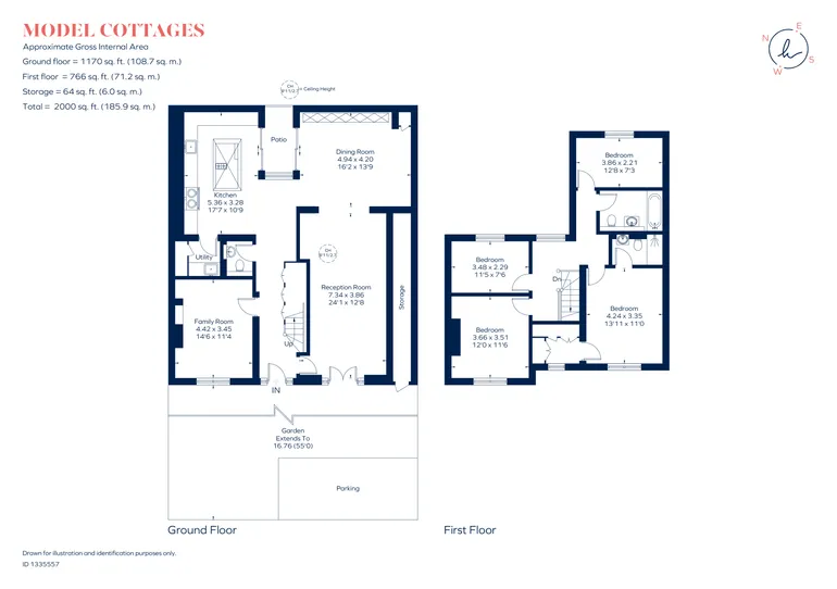 Floorplan 1 for Model Cottages, London, SW14