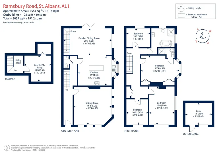 Floorplan 1 for Ramsbury Road, St. Albans, AL1