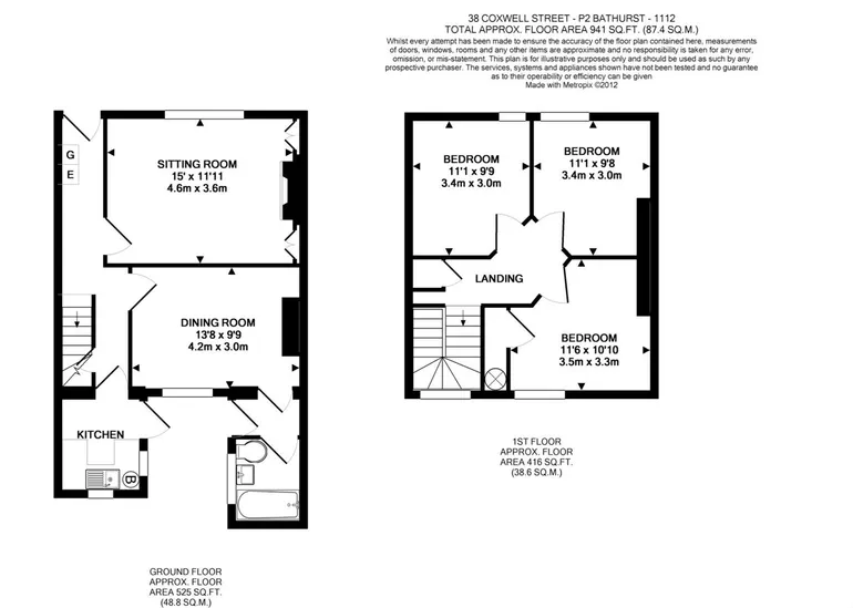 Floorplan 1 for Coxwell Street, Cirencester, GL7