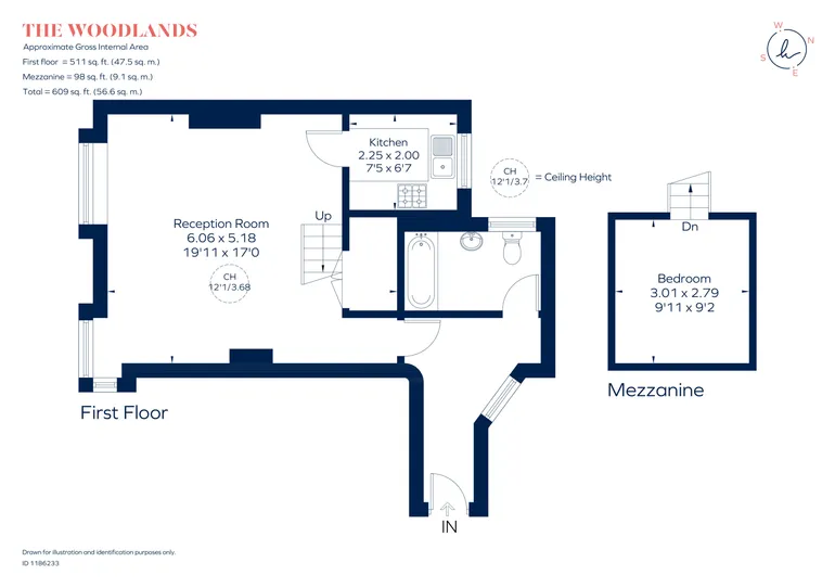 Floorplan 1 for Clapham Common North Side, SW4