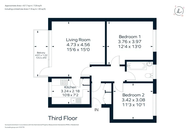 Floorplan 1 for Shady Bower Close Salisbury SP1