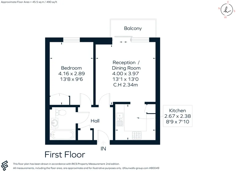 Floorplan 1 for Cassilis Road, E14