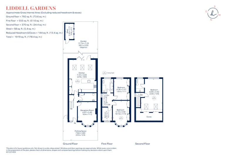 Floorplan 1 for Liddell Gardens London NW10