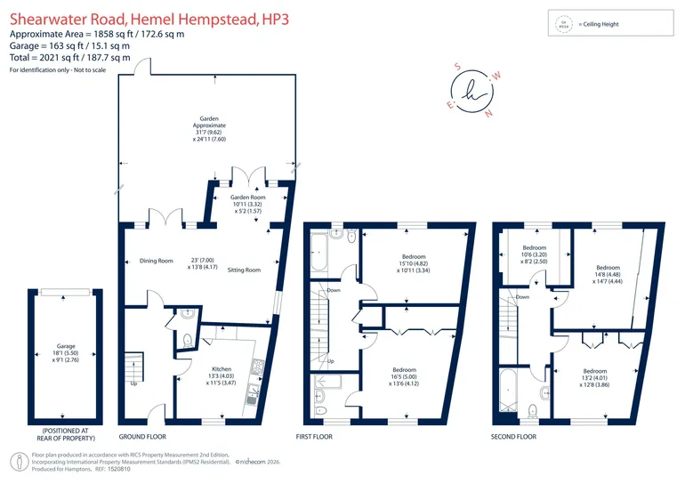 Floorplan 1 for Shearwater Road, Hemel Hempstead, HP3