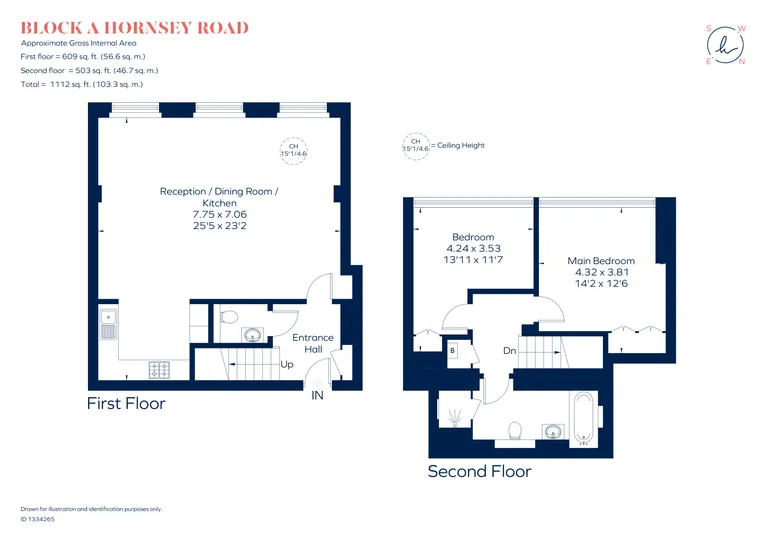 Floorplan 1 for Hornsey Road, London, N7