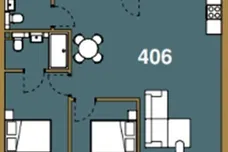 406 Guild House, Oundle Road, Peterborough floorplan 1 out of 1