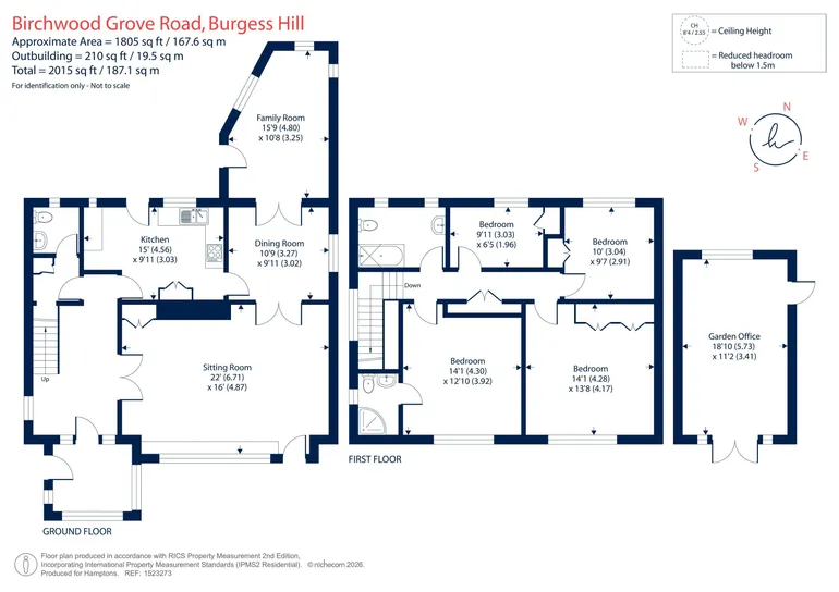 Floorplan 1 for Birchwood Grove Road, Burgess Hill, RH15