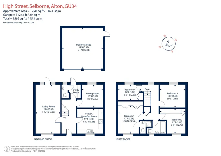 Floorplan 1 for High Street, Selborne, GU34