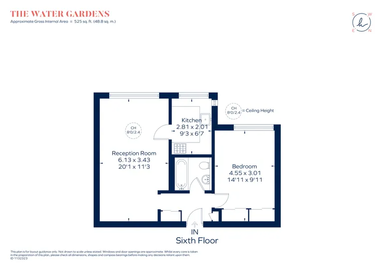 Floorplan 1 for The Water Gardens Hyde Park W2