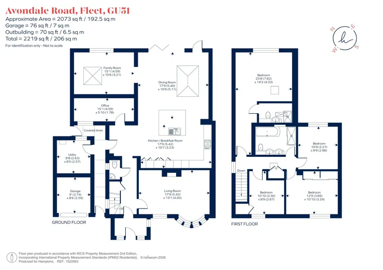 Floorplan 1 for Avondale Road, Fleet, GU51
