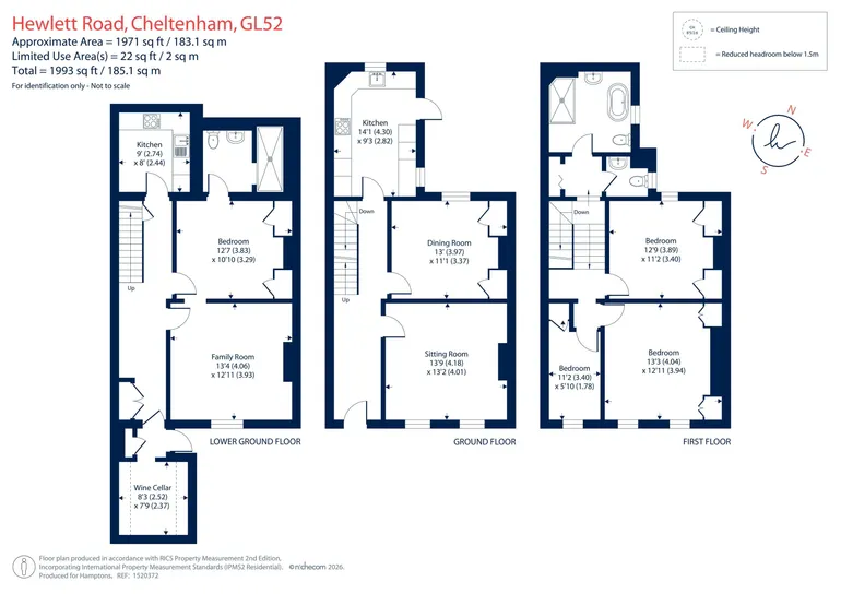 Floorplan 1 for Hewlett Road, Cheltenham, GL52