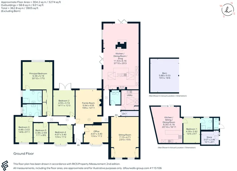Floorplan 1 for Harts Lane, Newbury, RG20
