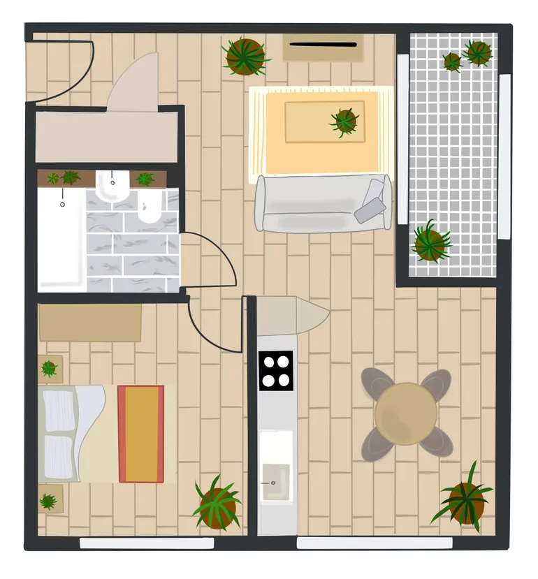 Floorplan 1 for Enclave: Birmingham City, 149 Hurst St Birmingham B5