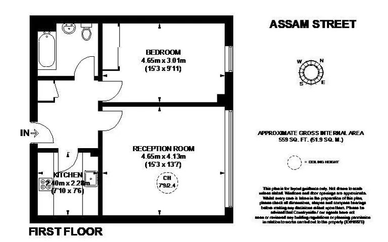 Floorplan 1 for Assam Street London E1
