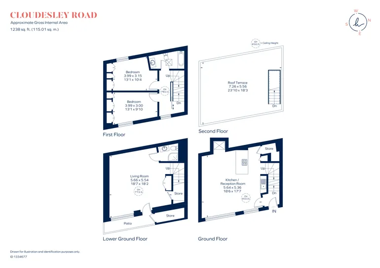 Floorplan 1 for Cloudesley Road London N1