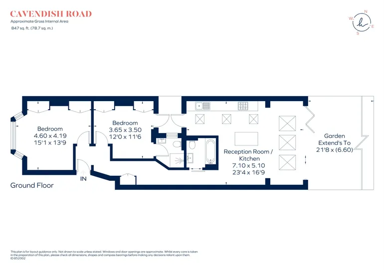 Floorplan 1 for Cavendish Road London SW12