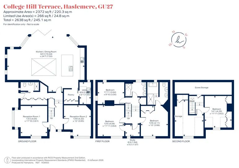 Floorplan 1 for College Hill Terrace Haslemere GU27
