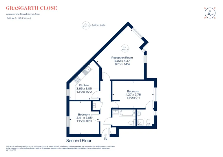 Floorplan 1 for Grasgarth Close, Acton, W3