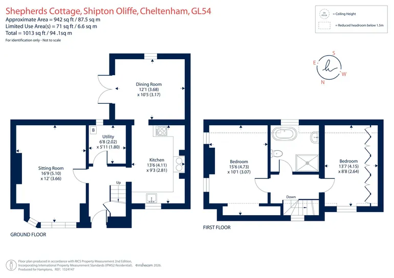 Floorplan 1 for Shipton Oliffe, Cheltenham, GL54
