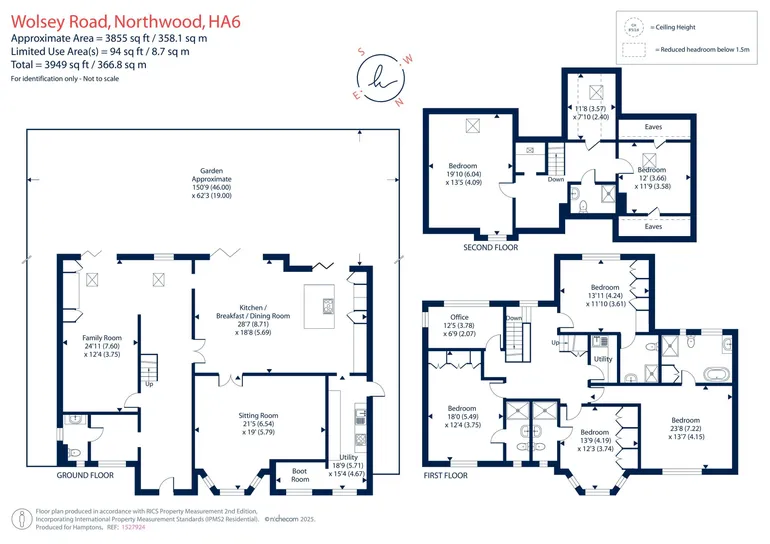 Floorplan 1 for Wolsey Road Northwood HA6