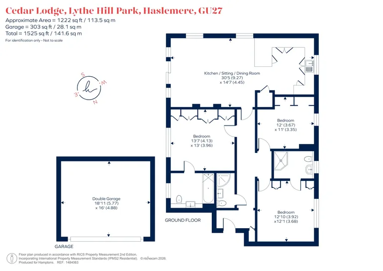 Floorplan 1 for Lythe Hill Park Haslemere GU27