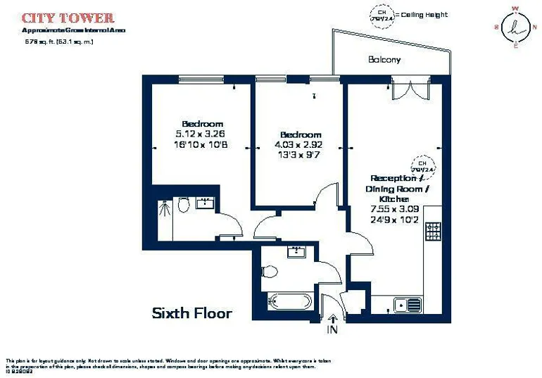 Floorplan 1 for Limeharbour, E14