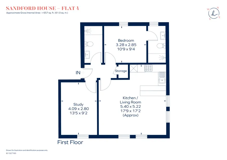 Floorplan 1 for Claremont Road, Teddington, TW11