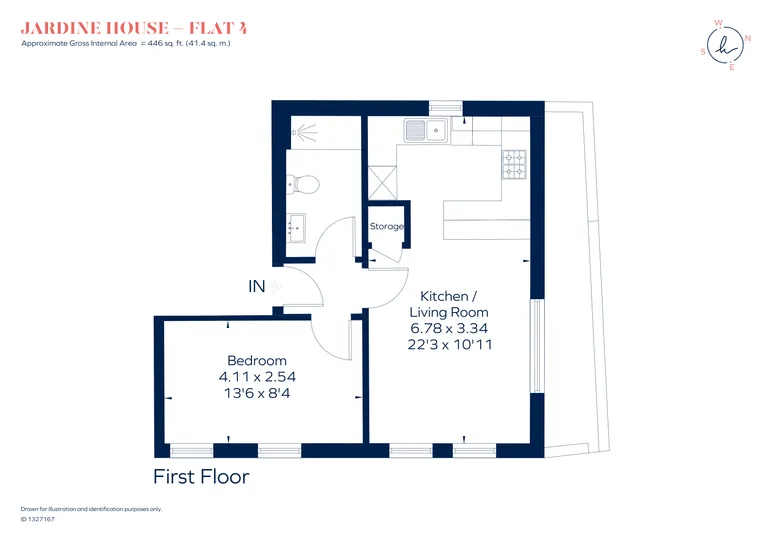 Floorplan 1 for Claremont Road, Teddington, TW11