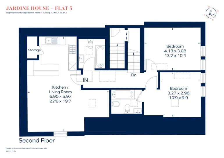 Floorplan 1 for Claremont Road, Teddington, TW11