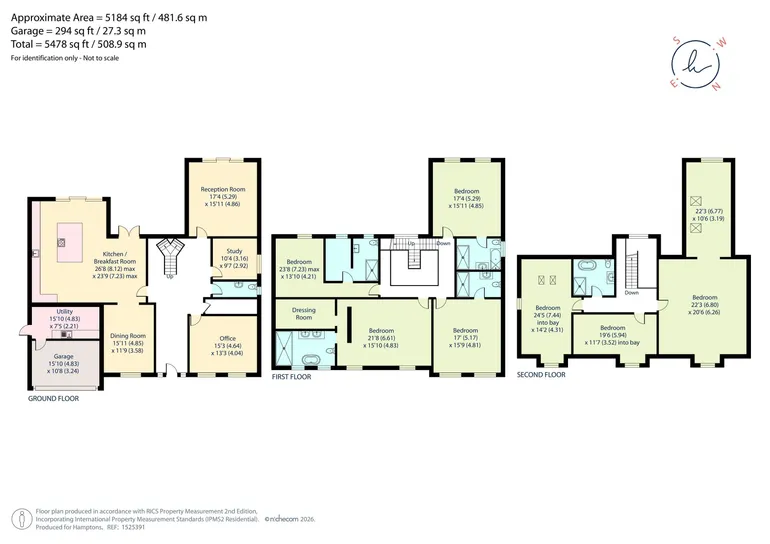 Floorplan 1 for Benfleet Close, Cobham, KT11