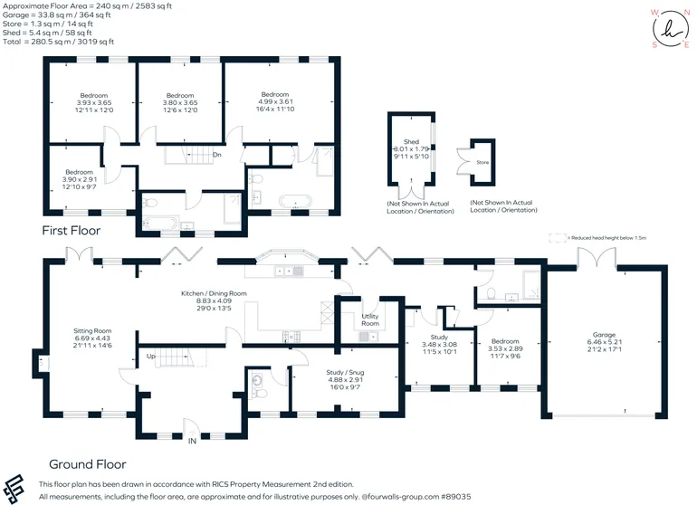Floorplan 1 for Stoatley Rise, Haslemere, GU27