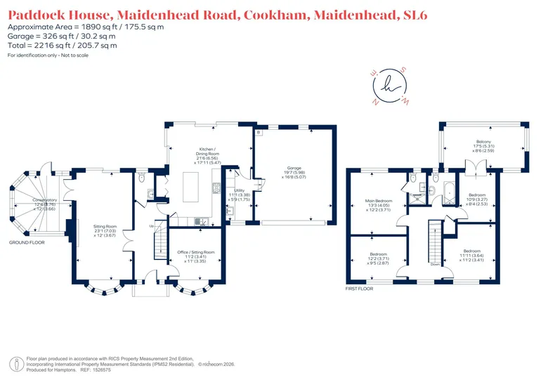 Floorplan 1 for Maidenhead Road, Maidenhead, SL6