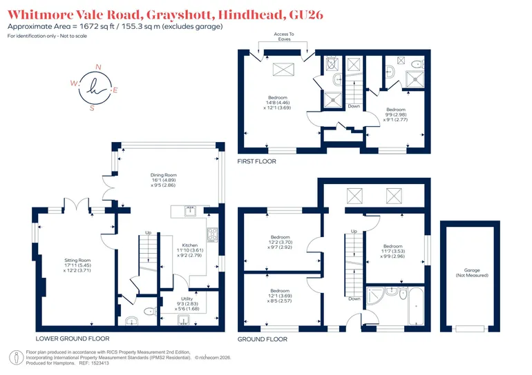 Floorplan 1 for Whitmore Vale Road, HINDHEAD, GU26