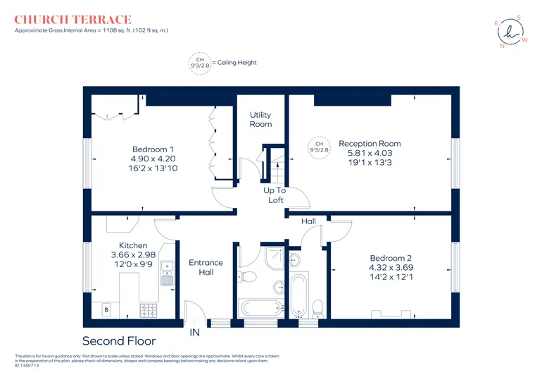 Floorplan 1 for Church Terrace, London, SE13