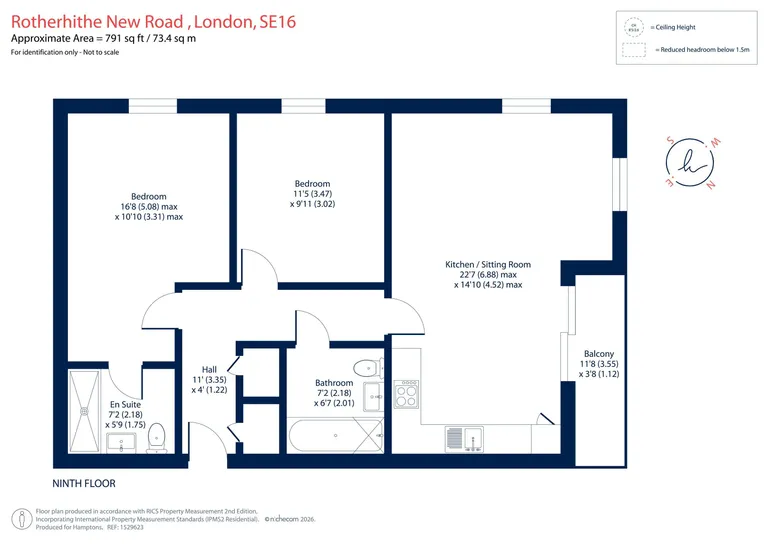 Floorplan 1 for Chancellor House, Rotherhithe, SE16